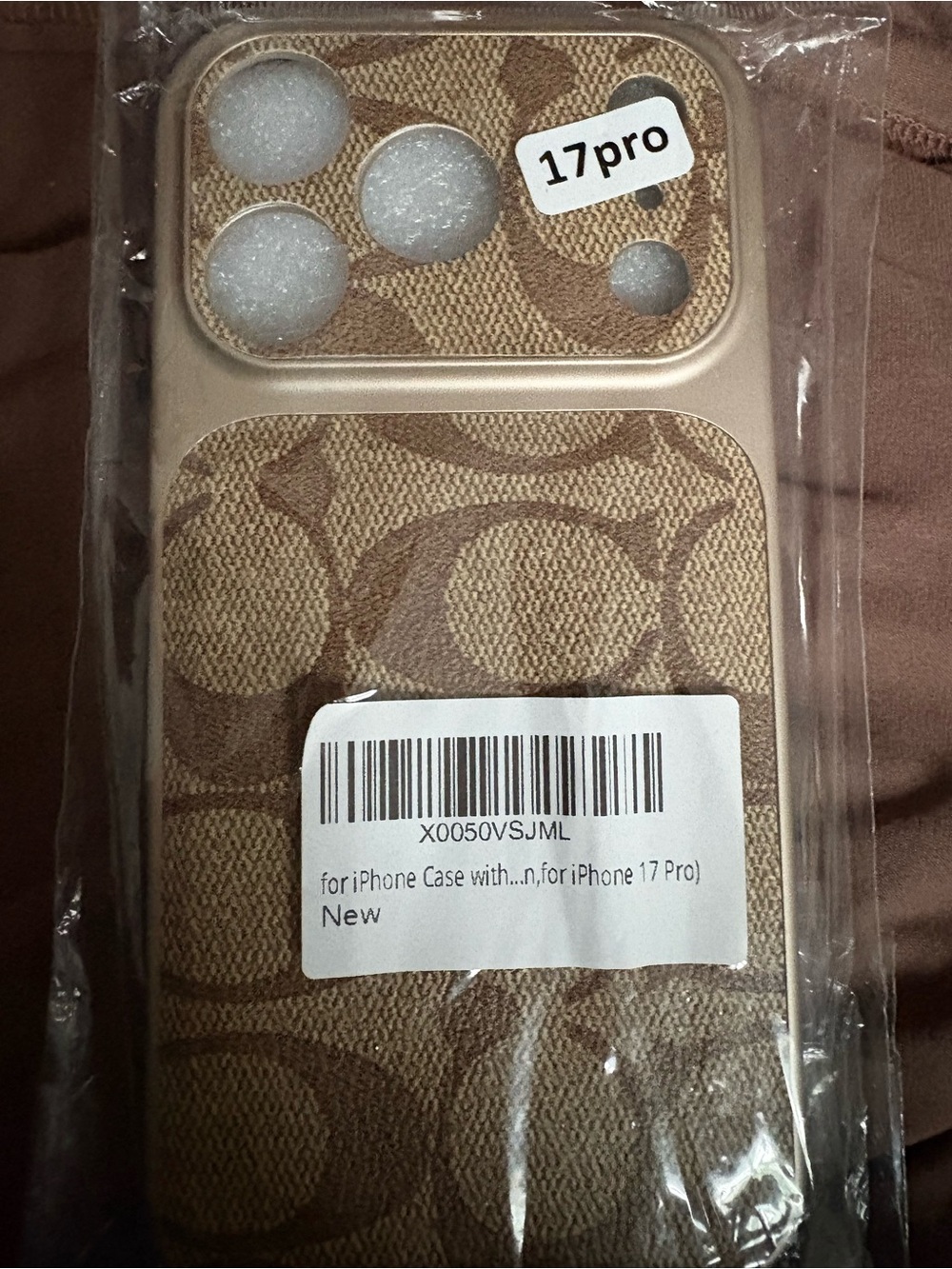 Amazon Brown Pattern iPhone 17 Pro Case